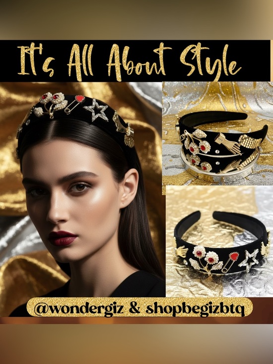 Unique & Stylish “Dolce Gabbana Style” Glamorous Headband PRICE FIRM main image 6
